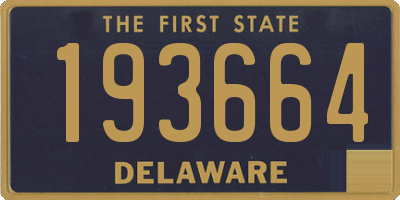 DE license plate 193664