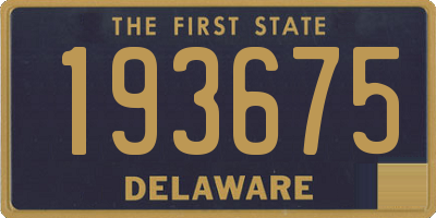 DE license plate 193675