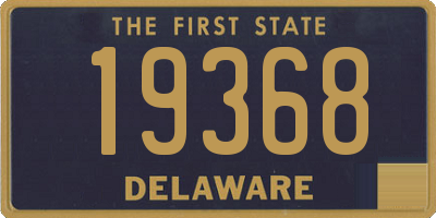 DE license plate 19368