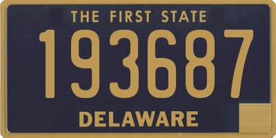 DE license plate 193687