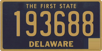 DE license plate 193688