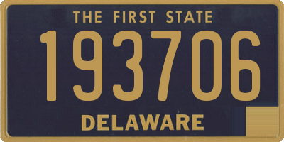 DE license plate 193706