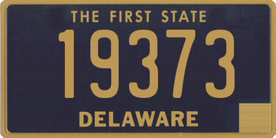 DE license plate 19373