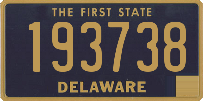 DE license plate 193738