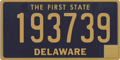 DE license plate 193739