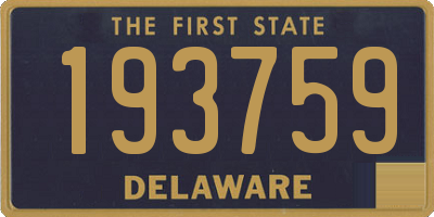 DE license plate 193759