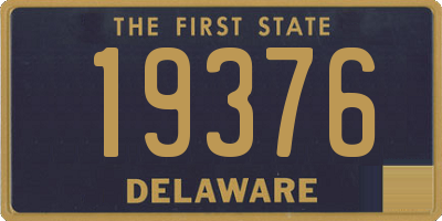 DE license plate 19376