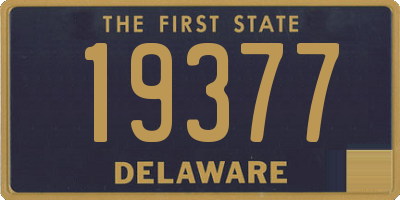 DE license plate 19377