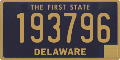 DE license plate 193796