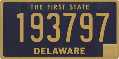 DE license plate 193797
