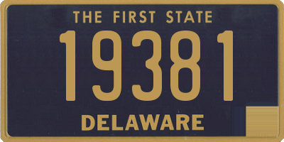 DE license plate 19381