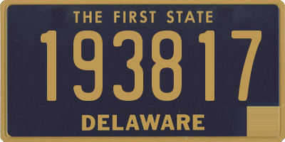 DE license plate 193817