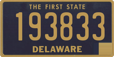 DE license plate 193833
