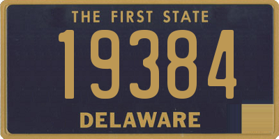 DE license plate 19384