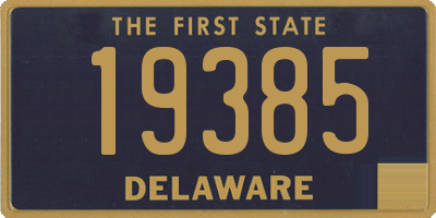 DE license plate 19385