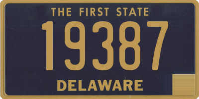 DE license plate 19387