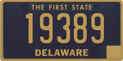 DE license plate 19389