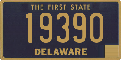 DE license plate 19390