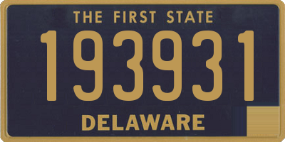 DE license plate 193931
