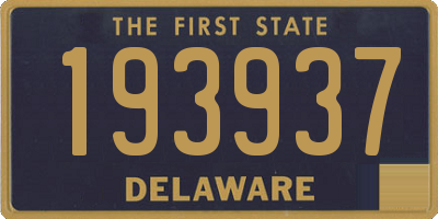 DE license plate 193937