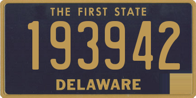 DE license plate 193942