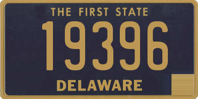 DE license plate 19396