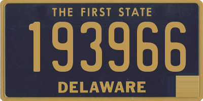 DE license plate 193966