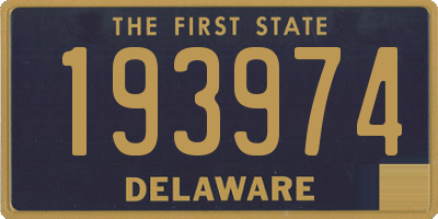 DE license plate 193974
