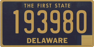 DE license plate 193980