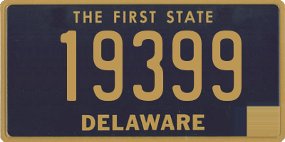 DE license plate 19399