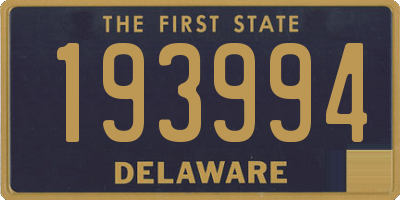 DE license plate 193994