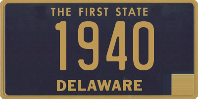 DE license plate 1940