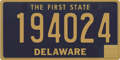 DE license plate 194024
