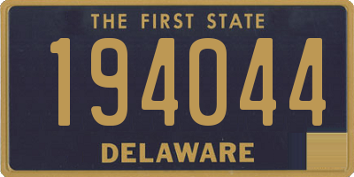 DE license plate 194044