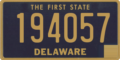DE license plate 194057