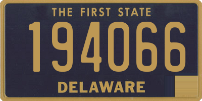 DE license plate 194066