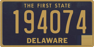 DE license plate 194074