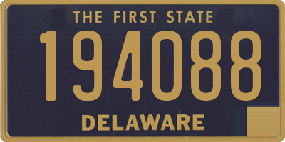 DE license plate 194088