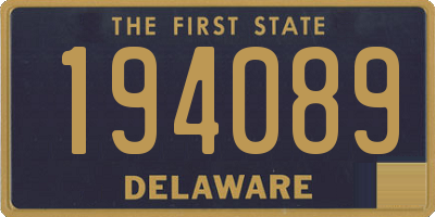 DE license plate 194089