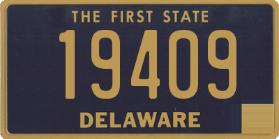 DE license plate 19409