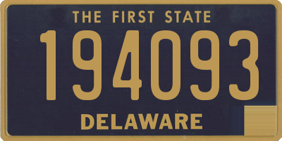 DE license plate 194093
