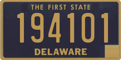 DE license plate 194101