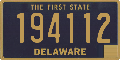 DE license plate 194112