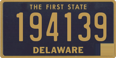 DE license plate 194139