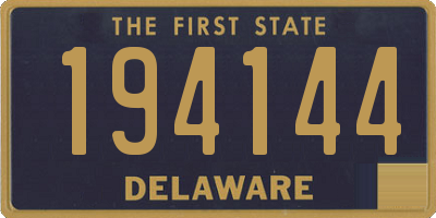 DE license plate 194144