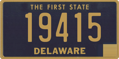 DE license plate 19415