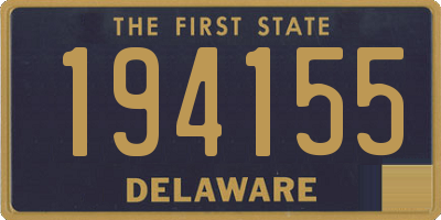 DE license plate 194155