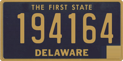 DE license plate 194164