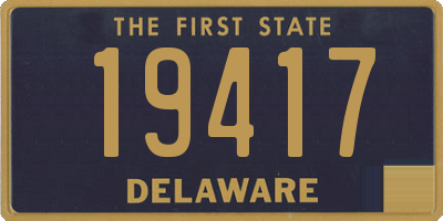 DE license plate 19417