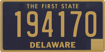 DE license plate 194170